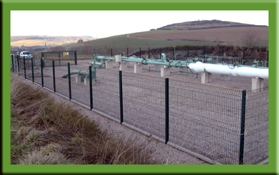 Aménagement de la plate-forme avec clôture pour GRT Gaz à Essey-les-Nancy